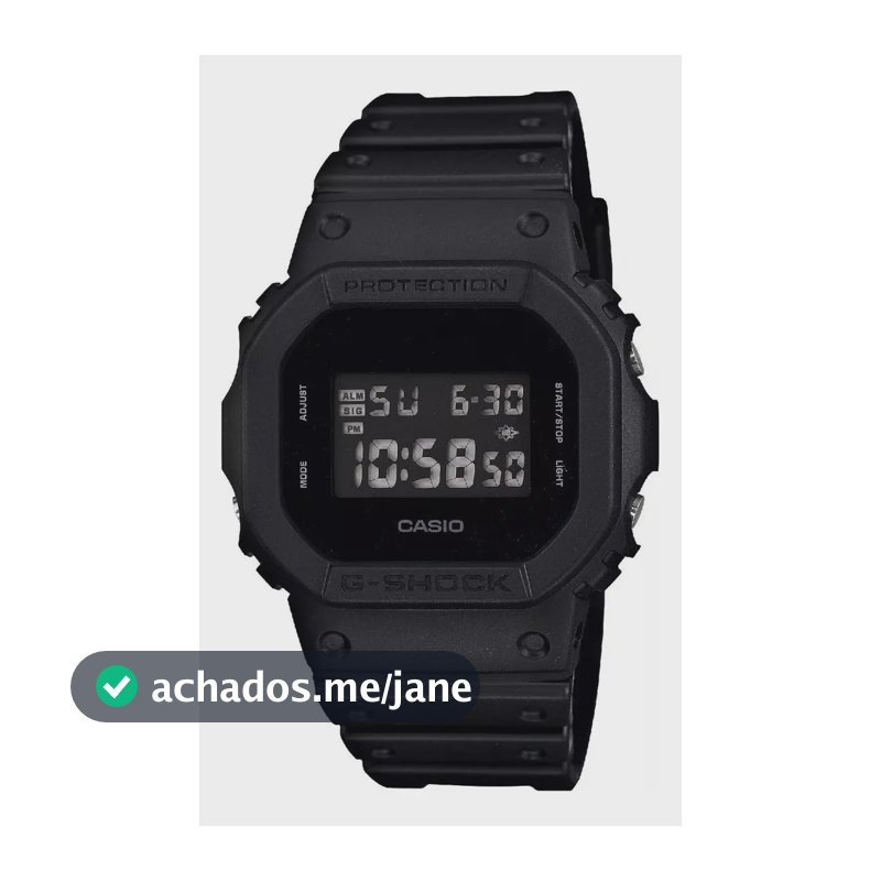 Relógio Casio Masculino G-shock Digital Preto Dw-5600bb-1dr Preto