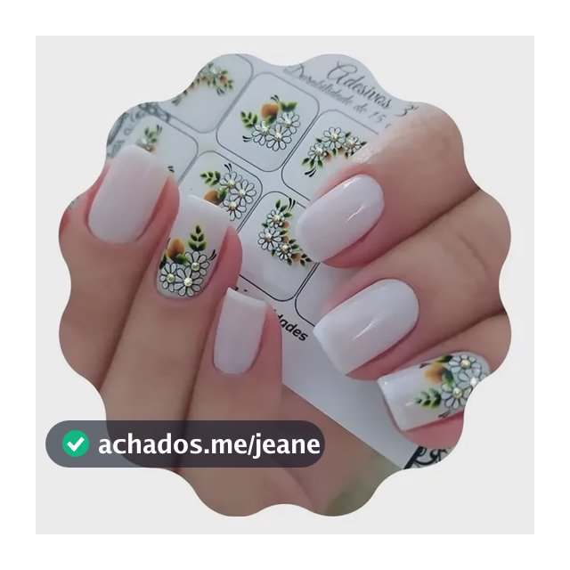 Kit 120 Adesivos Unhas Para Nail Manicure Pedicure + Brinde Adesivos De Unhas Peliculas Manicure Pedicure Nails Nail Mãos Pés Decoração De Unhas Unha Gel Alongamento Cabine Atacado