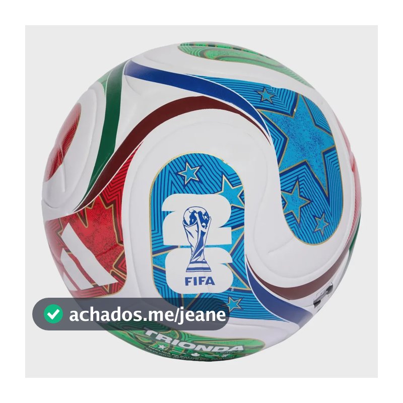 Bola multicolorida multicolorida da Copa do Mundo de Futebol Adidas 26 Trionda League Jd8030 Mult
