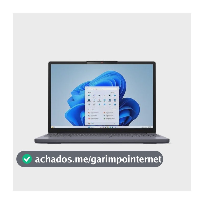 Notebook Lenovo Ideapad Slim 3 Ryzen 5 8gb 512gb Linux Cinza