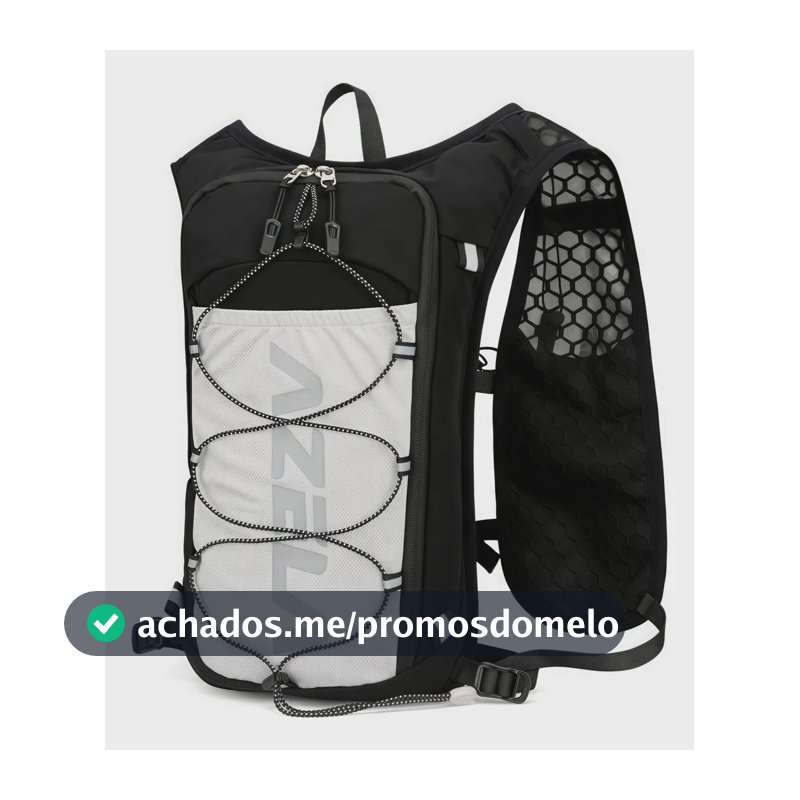 Mochila Hidratação 5l Leve Trilha E Corrida Ciclismo Colete Cor Preto
