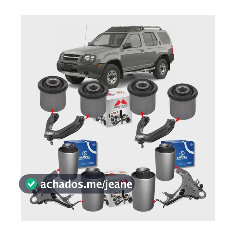 Kit 08 Buchas Bandeja Balança Dianteira X-terra 2003 A 2007