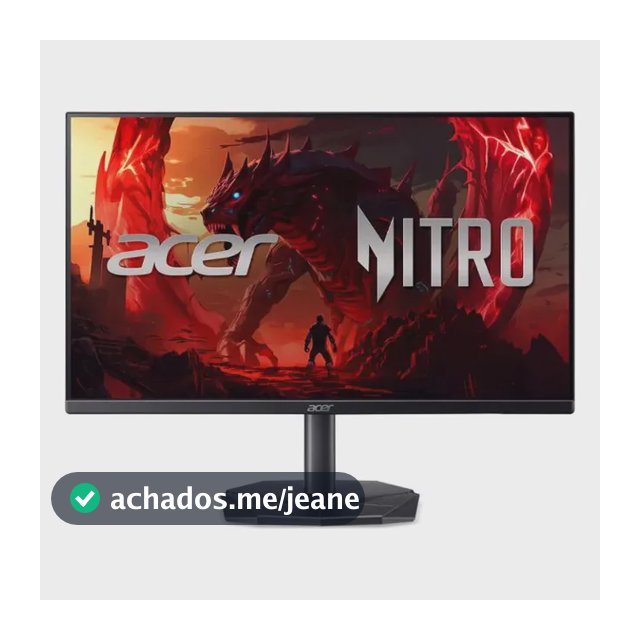 Monitor Gamer Acer Nitro 23.8 200hz 2ms Fhd Hdmi Ips Kg241y Preto Bivolt
