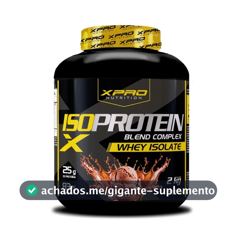 Whey Protein Iso X Blend Complex Zero Açucar Chocolate 2kg - XPro Nutrition
