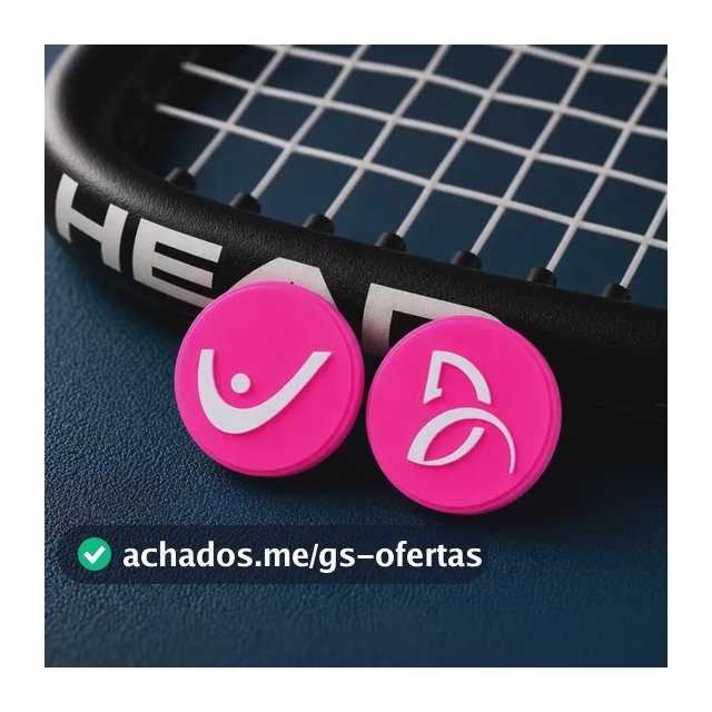 Antivibrador Damper Para Raquete De Tenis Head - 2 Unidades Rosa-chiclete Borrachinha para Corda