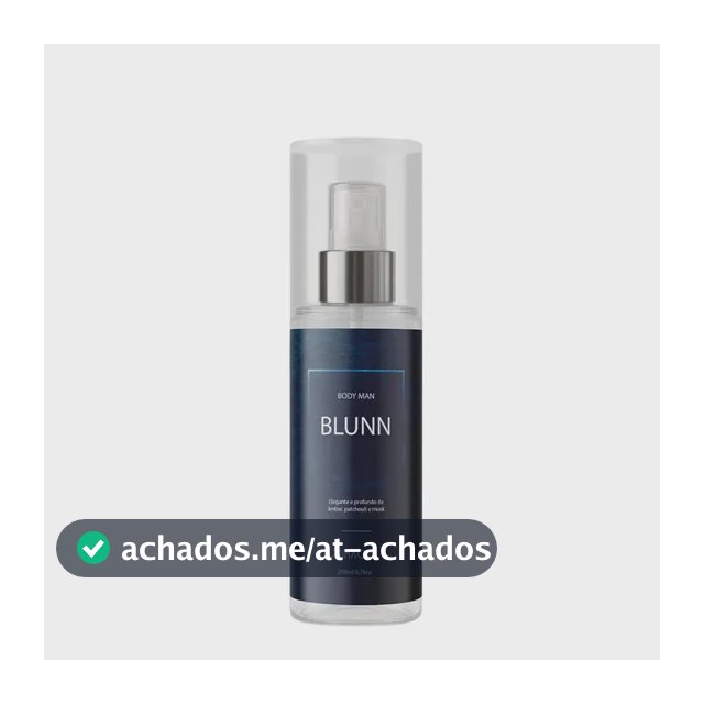 Body Splash Masculino Blunn 200ml By Primacial - Perfume Floral Cítrico