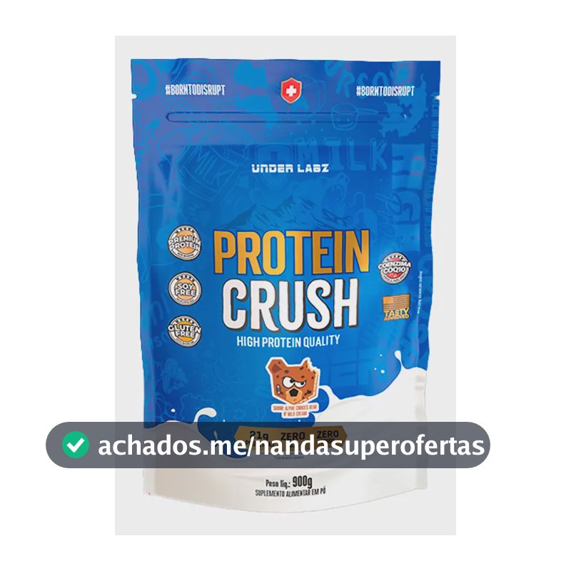 Proteína Under Labz Whey concentrado Crush em pó sabor Cookies Bear x 900g