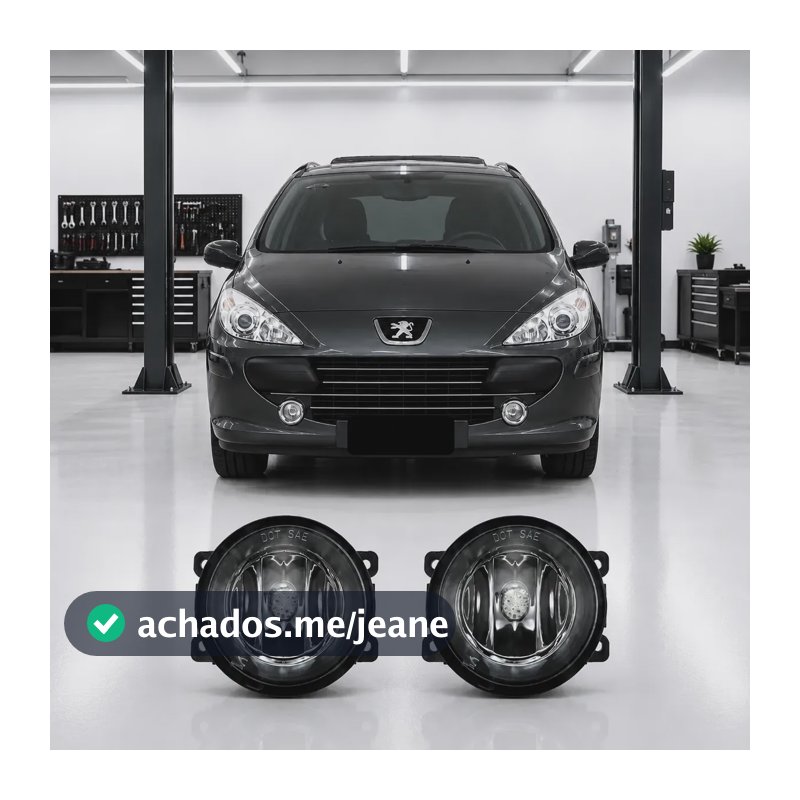 Par Farol De Milha Peugeot 307 2006 A 2012 Vidro