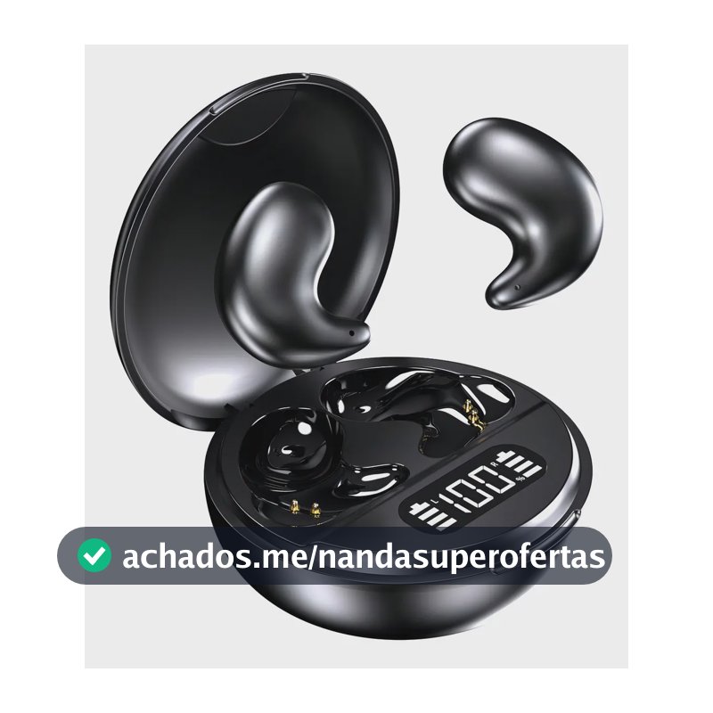 Fone de Ouvido Hancdon YYK-790 Bluetooth 5.4 Sem Fio para Dormir com Microfone e Luz LED