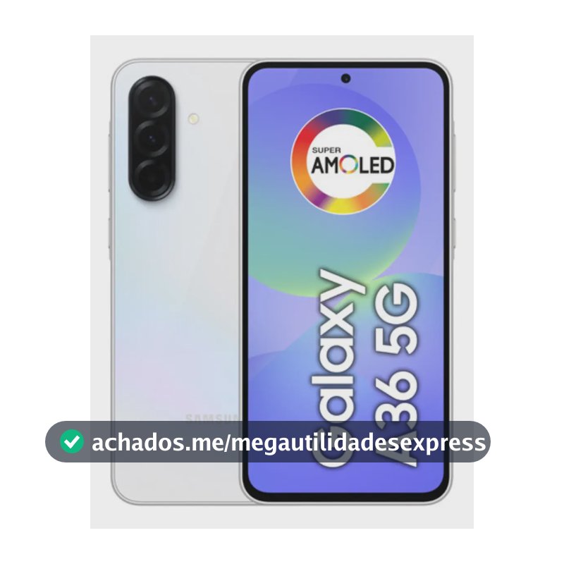Smartphone Samsung Galaxy A36 5G 256GB 8GB Super Amoled 6.7'' Câmera Tripla 50MP Selfie 12MP 5000 mAh Ip67 NFC Dual Sim Recursos IA - Branco