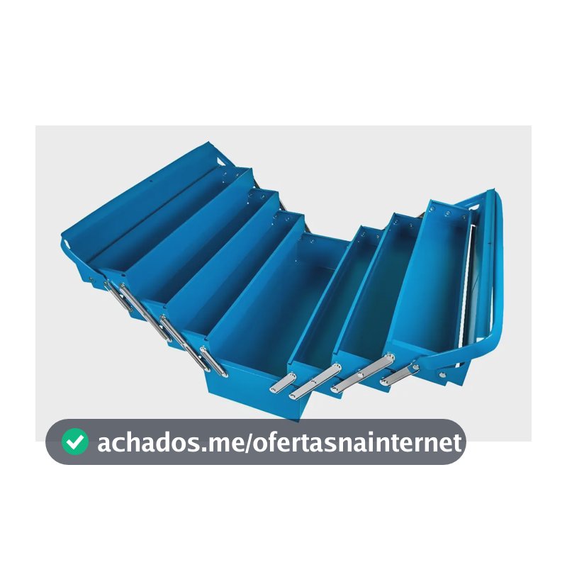 Caixa De Ferramentas Sanfonada Tramontina 7 Gavetas Azul