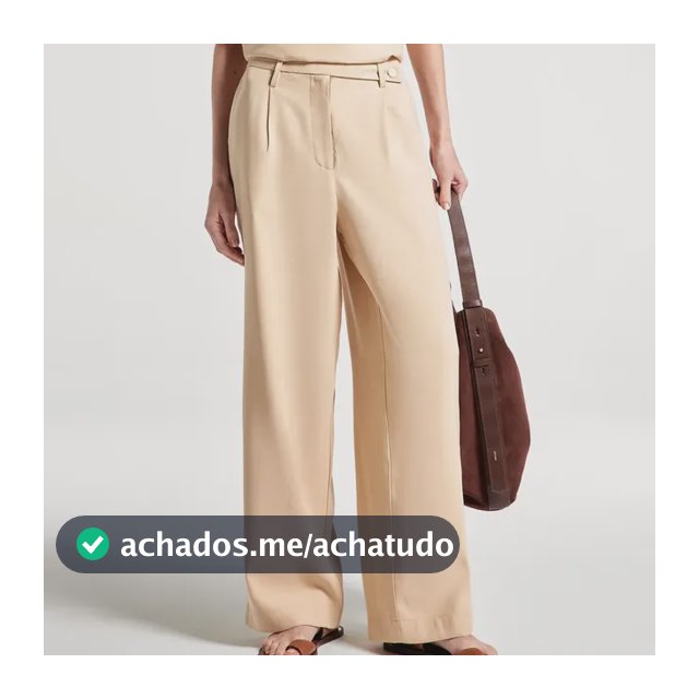 Calça Feminina Reta Cintura Alta Peach Touch Hering