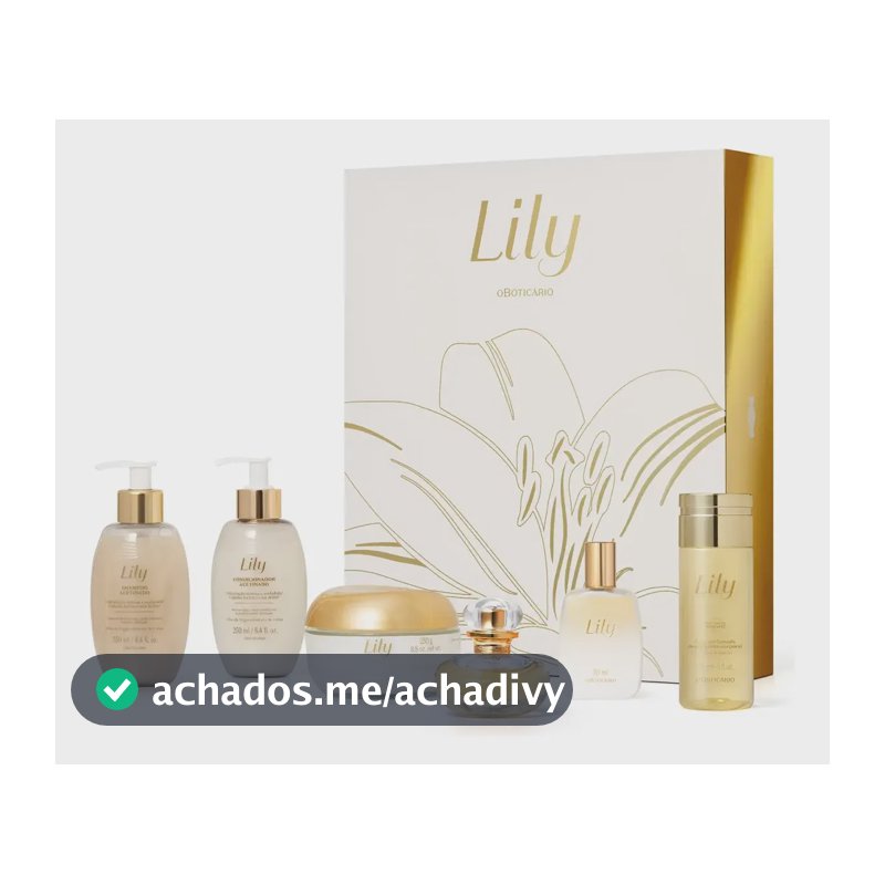 O Boticário Lily Kit Presente 20 Anos Edição Especial