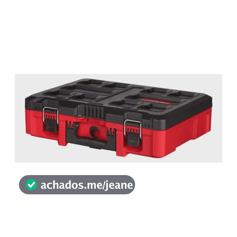 Packout Caixa De Ferramentas Milwaukee (48-22-8424) Vermelho E Preto