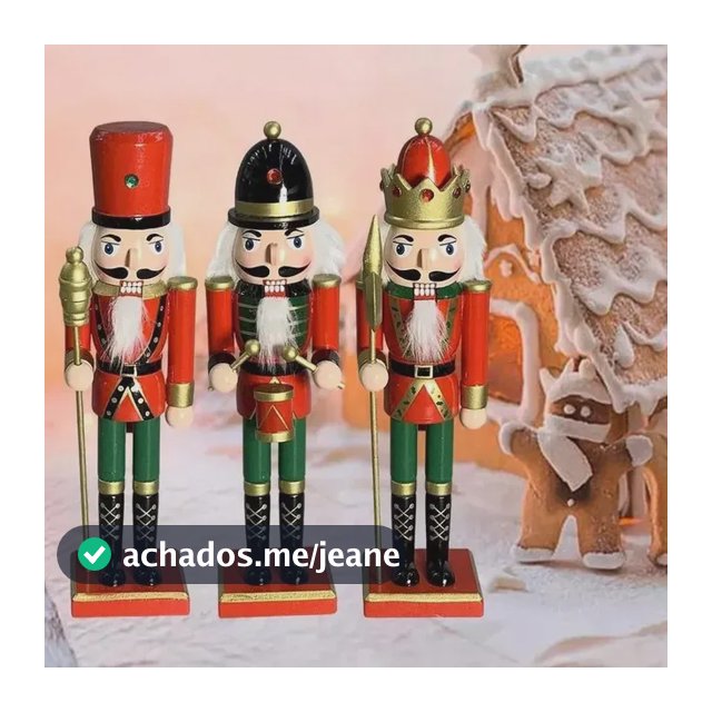 Kit 3 Soldadinho Quebra Nozes Infeito Natalino Natal