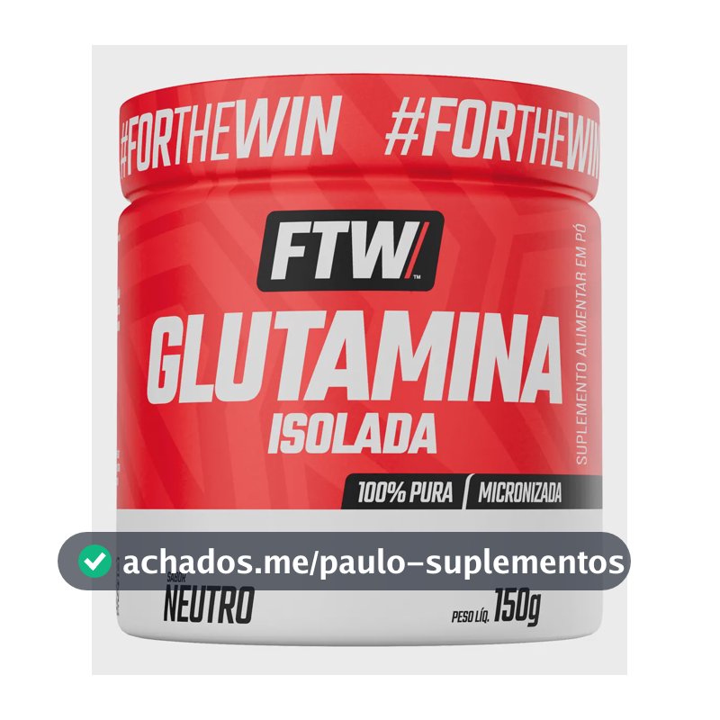 Glutamina Micronizada Isolada - 150g Neutro - Ftw Sabor Sem sabor