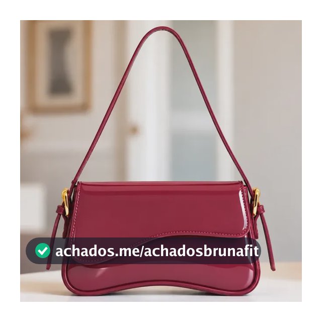 Bolsa Verniz Feminina De Ombro Ajustável Luxo