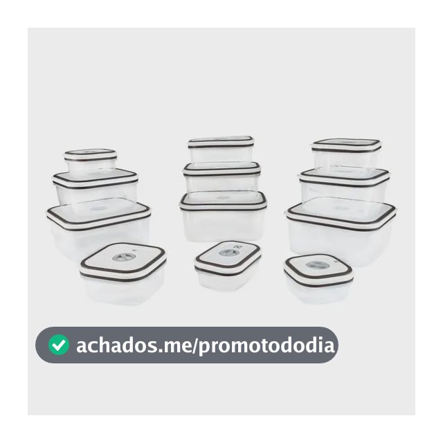Jogo De Potes De Plástico Herméticos Electrolux Cinza