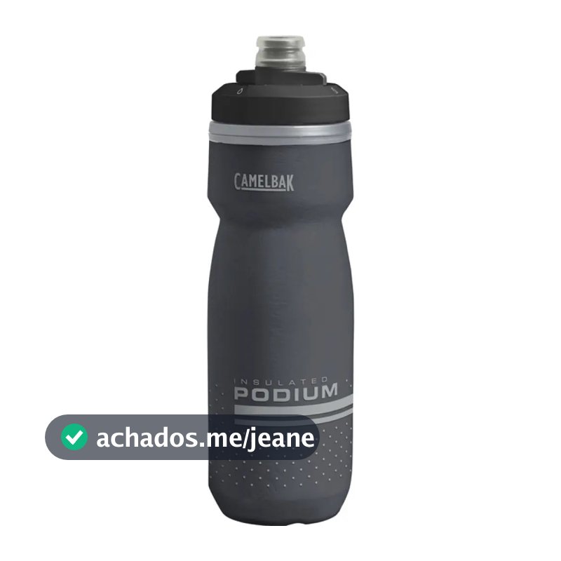 Squeeze Camelbak para Bike e Academia de 620 mL, Garrafa Preta Livre de BPA