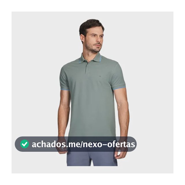 Polo Aramis Básica Verde Água