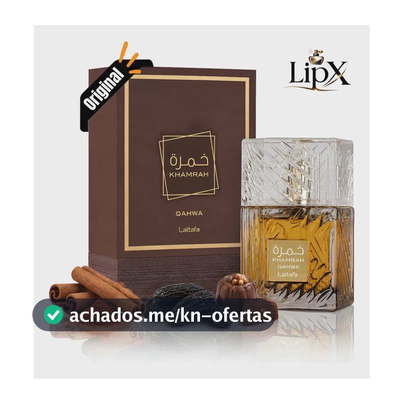 Perfume Arabe Khamrah Qahwa Unissex 100ML Com Nf