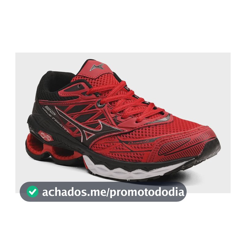 Tênis Mizuno Wave Creation Original Macio Corrida Promoção Vermelho 43 Br