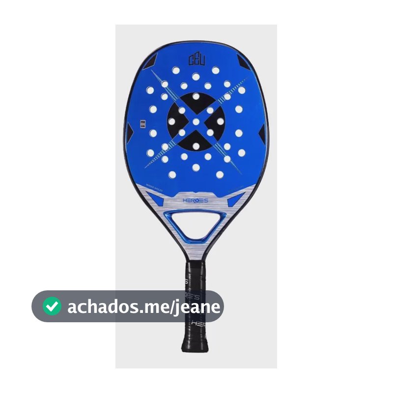 Raquete De Beach Tennis Heroes Ceu 2024 Cor Azul