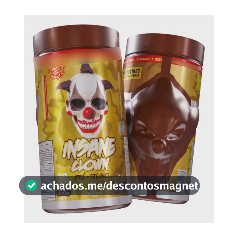 Pré Treino Insane Clown Demons Lab 210g S Sabores S Swiss Chocolate