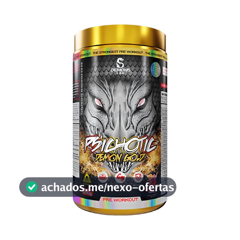Pré Treino Psichotic Gold 500g Fruit Punch Demons Lab