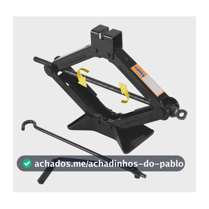 Macaco Sanfona Para Carro Universal 1,5 Toneladas Mecânico