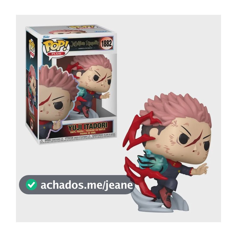 Boneco Funko Pop! Plus Jujutsu Kaisen Yuji Itadori Candide