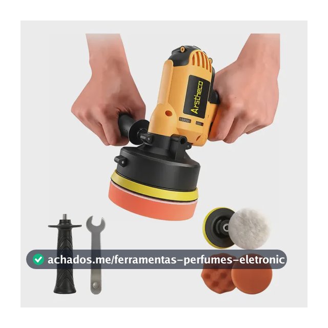 Polidora Elétrica De Mão Ferramentas Lixadeira Politriz 700w Amarelo 220v