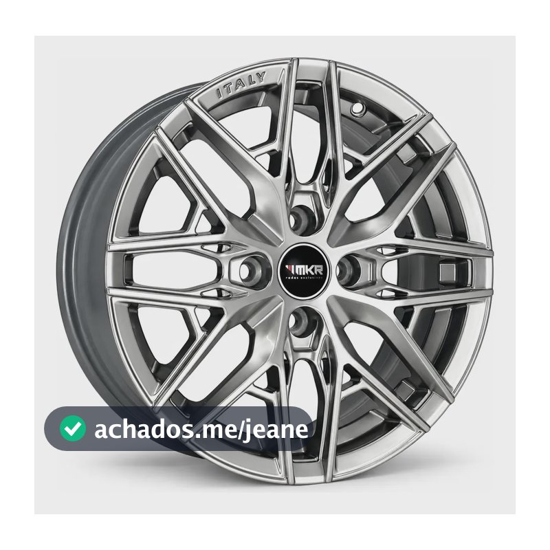 Jogo De Rodas Aro 15 4x98 Vossen Mini Fiat Palio Argo Cronos Strada Grand Siena Mobi Uno M41 Kr Racing Esportivas Hiper Gloss Prata 4x98