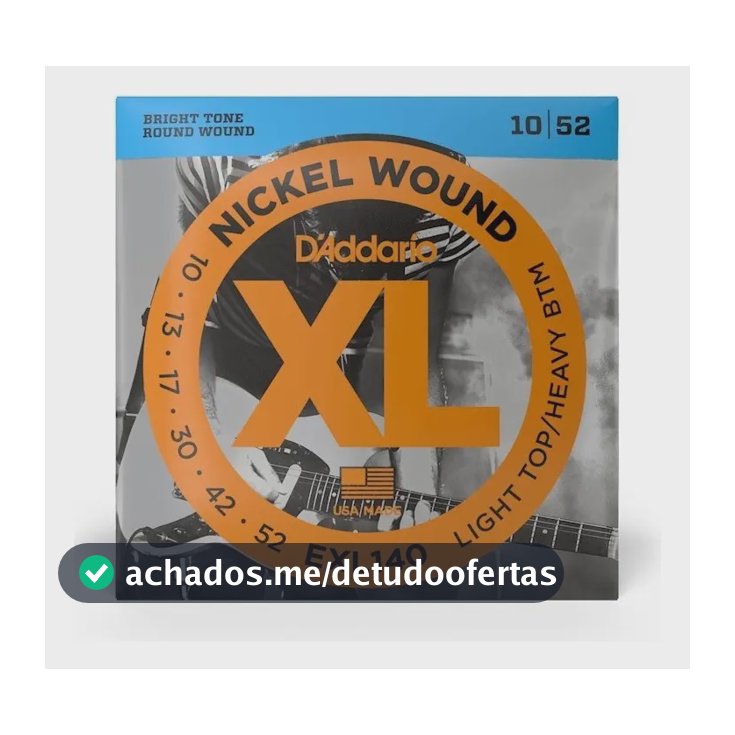 Encordoamentos para guitarra elétrica 4:4 D'Addario EXL140