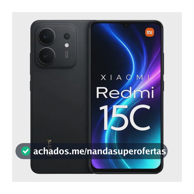 Xiaomi Redmi 15c 256gb 8gb Ram Dual Sim Capa E Pelicula 15c-preto