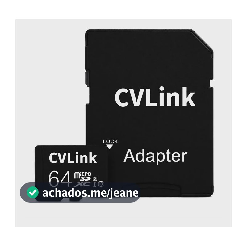 Cartão De Memória Sd Cvlink 64gb V30 U3/uhsi 4k Câmeras