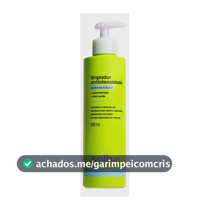 Limpador Antioleosidade 300ml Sallve Niacinamida