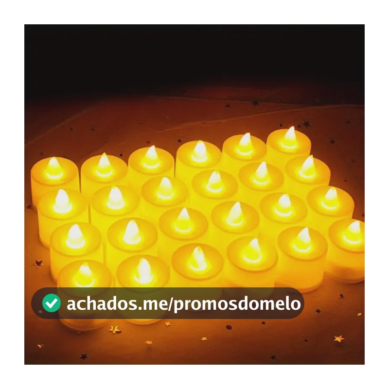 50 Pcs Mini Vela Led Eletrônica Chama Viva Decoração