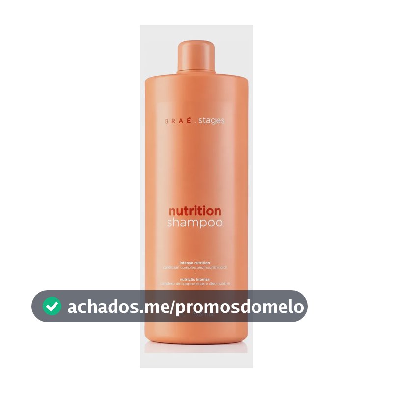 Braé Stages Nutrition Shampoo 1000ml Nutrição Profunda
