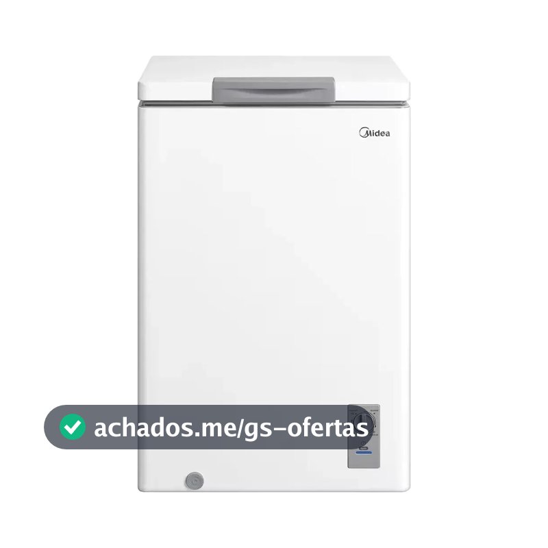 Freezer Horizontal 100l Inverter Bivolt Branco Midea Branco MDRC151FZD013
