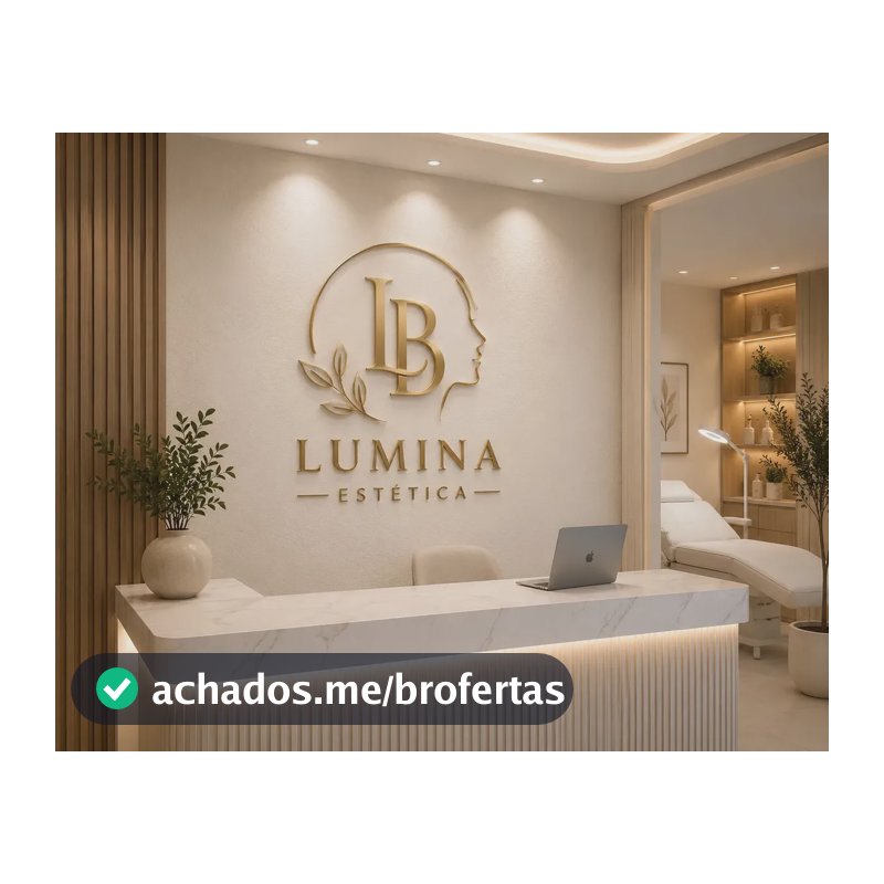 Logo Personalizada em MDF 3D Adesivo 1,20x0,70cm para Parede com Placa Pix