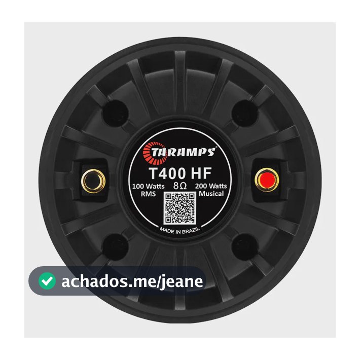 Driver Taramps T400 Poliimida Corneta 8 Ohms 100w T 400 Hf