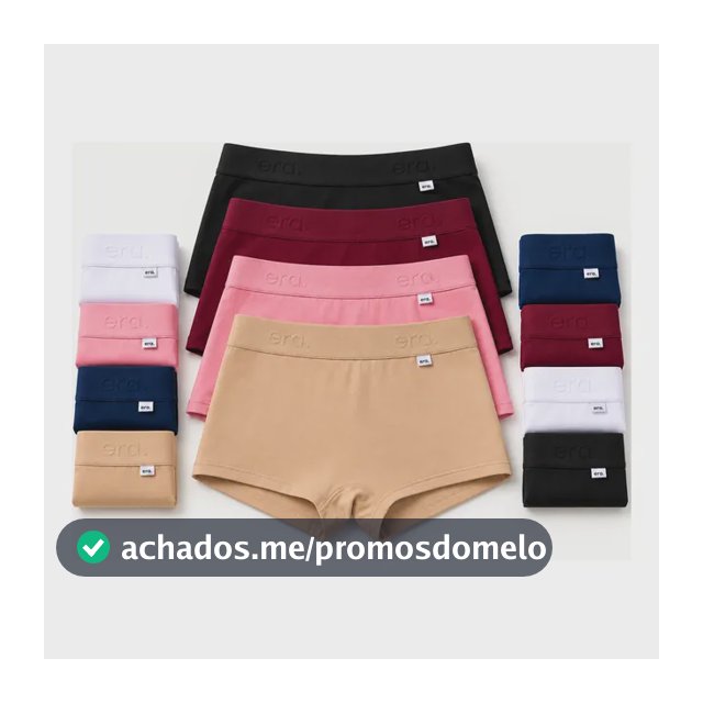 Kit 12 Calcinhas Algodão Premium Era Power Up Cueca Feminina