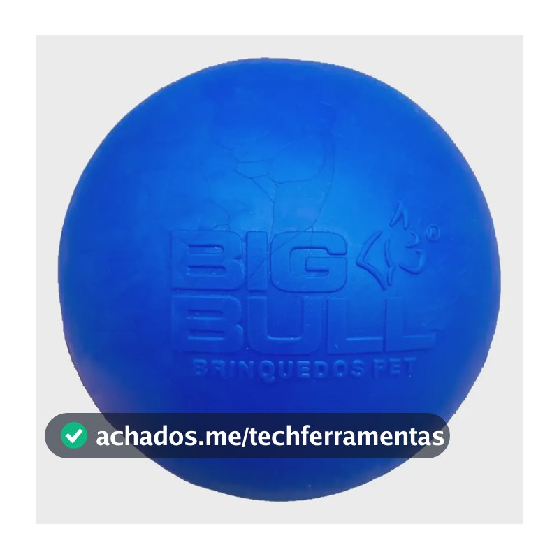 Brinquedo Cachorro Bolinha Maciça Atóxica Pequena 45mm Azul
