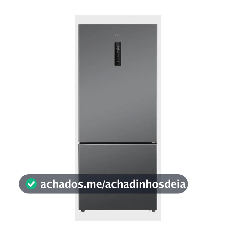 Geladeira TCL 416 Litros Inox Inverter Frost Free Tecnologia AAT Ar Multidirecional 220V P416BF