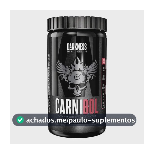 Proteína Darkness Carnibol Beef em pó sabor Chocolate x 900g