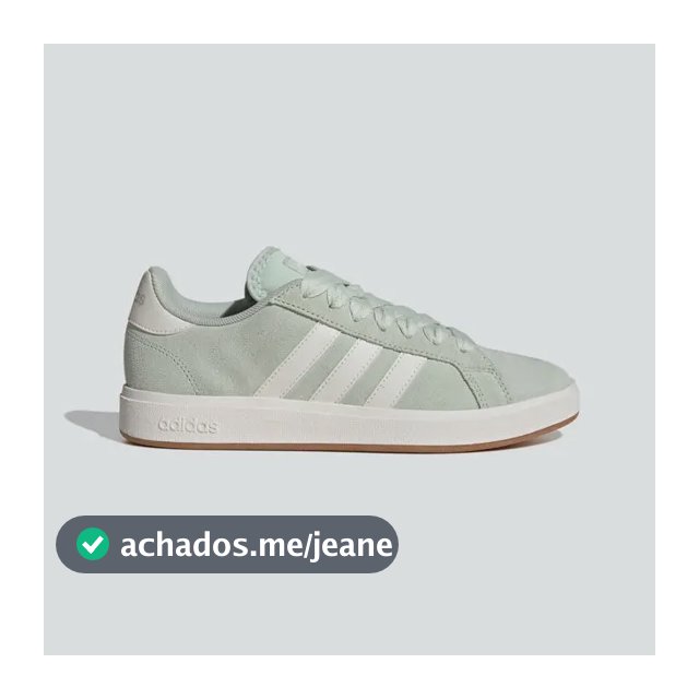 Tênis Feminino Grand Court Base 00s adidas Lingrn/cwhite/gum10 Liso 38 Br