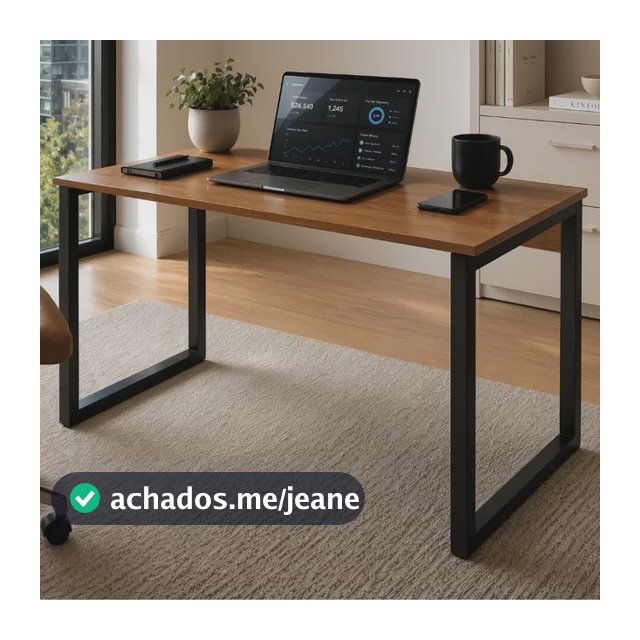 Mesa Escrivaninha Diretor Industrial 100cm Mdf Premium E Aço