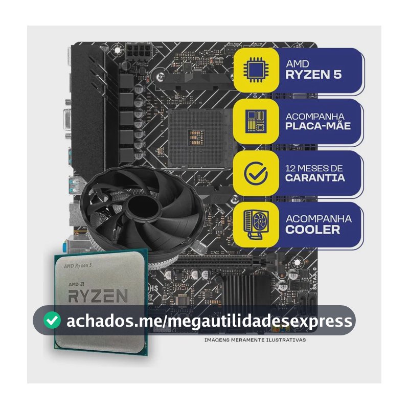 Kit Upgrade Gamer Mcl, Amd Ryzen 5 3400g, A520m