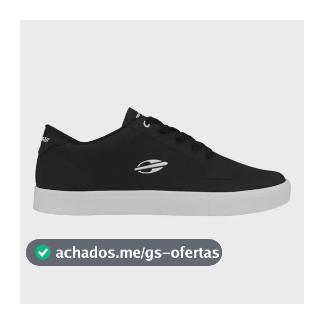 Tênis Mormaii Urban Free Masculino Casual Skate Preto/branco 40